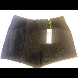 BCBGeneration black flat front shorts back zip